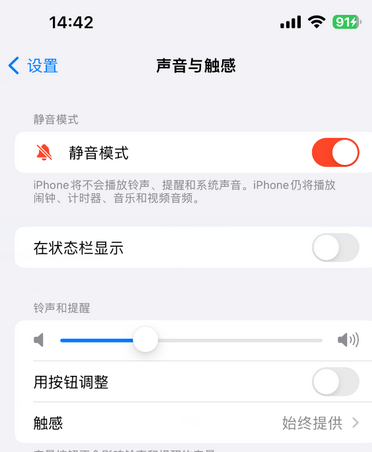 南开苹果15Pro维修网点分享iPhone15Pro系列机型中隐藏静音图标 